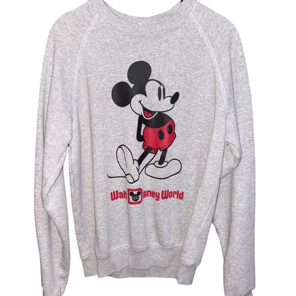 Mickey Mouse Classic Sweatshirt for Adults – Walt Disney World – Gray - Small - Picture 1 of 4